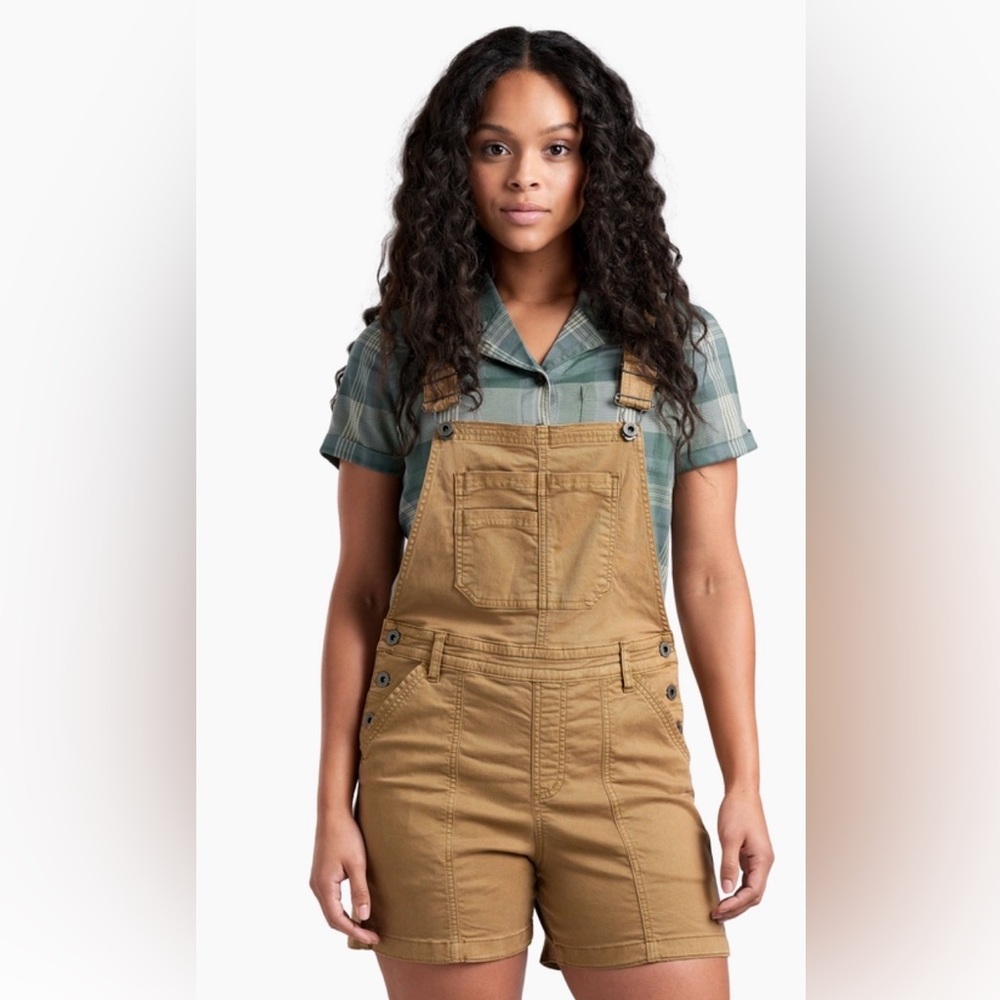 KUHL WOMEN’S KULTIVATR SHORTALL IN HONEY TAN BROWN SIZE 12